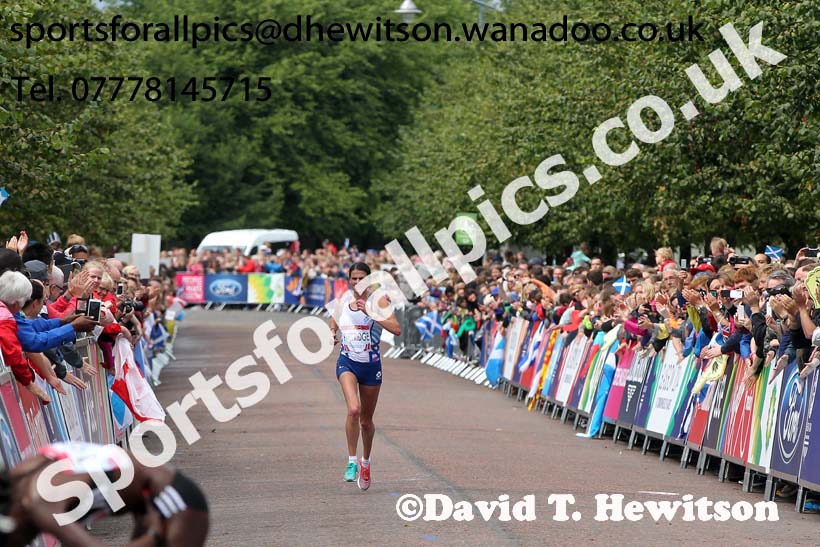 Susan Partridge (Scotland) in the womens Commonwealth Games Marathon, Glasgow. Photo: David T. Hewitson/Sports for All Pics